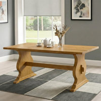 Oaklyn Traditional 70.8" Solid wood Base Dining Table by Ophelia & Co.
