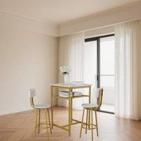 2 Person, Four Legs Bar Table Set With 2 Bar Stools by Mercer41