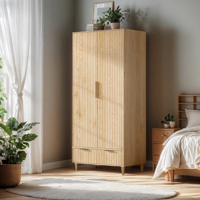 Wardrobe Armoire 2 Door 1 Drawer by Ebern Designs