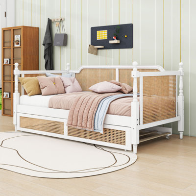 Wooden Daybed with Trundle and Durable Construction by Bay Isle Home