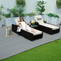 Outdoor Wicker Chaise Lounge by Hokku Designs
