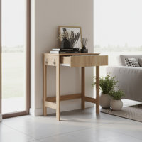 Yaak Desk, 1 Drawer, 4 Legs by Ebern Designs