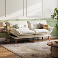 69" W Convertible Chenille Futon Couch by George Oliver