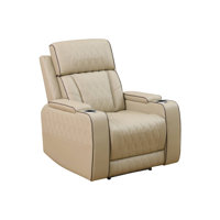 Chair Beige Breathing Leather Living Room Sofa Set