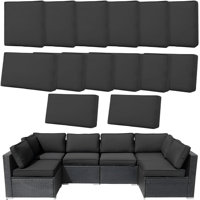 14-piece Outdoor Cushion Replacement Set With Zipper For 6-seater Sofa Patio - Washable Seat And Back Covers by Latitude Run