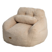 Bean Bag Chair comes with a Spacious Size,Lazy Chair with Pillow by Trule