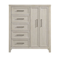 Carlson 5-Drawer Solid Pine Gentleman