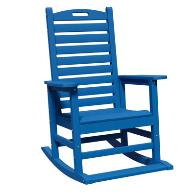 Oversized HDPE Rocking Chair Outdoor by Winston Porter