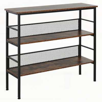 Multi-Functional Adjustable Ladder Shelf with Metal Backing for Spacious and Stylish Storage in Any Room by 17 Stories