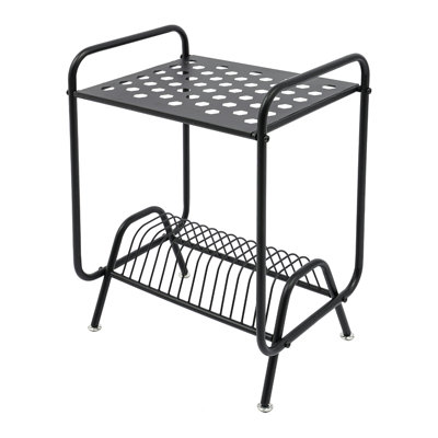 2-Tier Record Player Stand Free Standing Player Stand Record Storage Stand With 4 Foot Pads by George Oliver