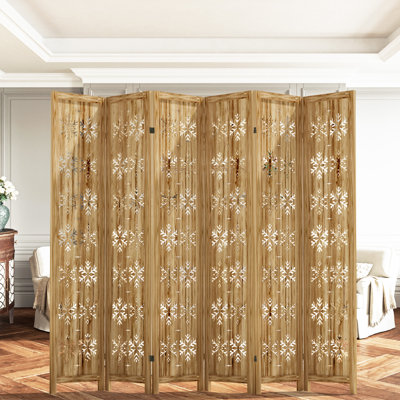 Wood Room Divider Folding Privacy Screen Home Decor