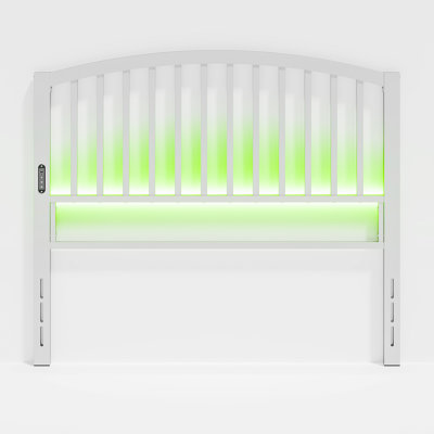 Farmhouse Arched Slat Metal Headboard by Winston Porter