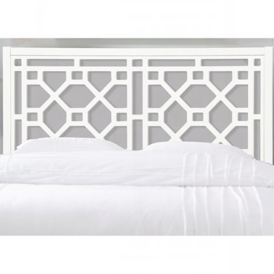 Tabor Chippendale White Headboard by Red Barrel Studio