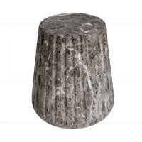 Outdoor Ponti Travertine Side Table by Brayden Studio