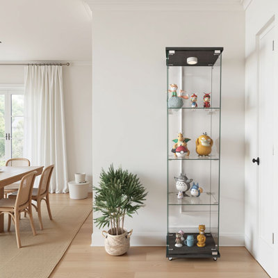 Modern Glass Display Cabinet with LED lights by Wrought Studio