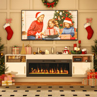Electric Fireplace Tv Stand-70 Inch Tv Stand With 36" Electric Fireplace by Ivy Bronx