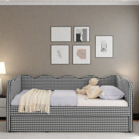 Cozy Daybed With Trundle, Usb Port And Adorable Wave Shaped by Lark Manor