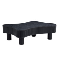 Modern Wooden Irregular Shape Coffee Table by Brayden Studio