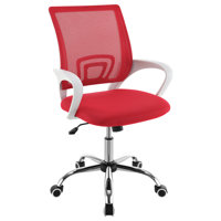 Upholstered Adjustable Home Office Desk Chai, Rolling Chair, Upholstered Desk Chair, Modern Office Chair by Inbox Zero
