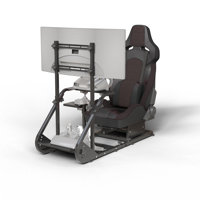 Enhanced And Stable Racing Wheel Cockpit, Compatible With Fanatec, PXN, Thrustmaster, And Logitech Adjustable Driving Simulators, Excluding Handbrake, by Inbox Zero