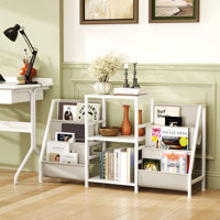 Record Player Stand w/ Vinyl Storage Turntable Display Stand w/ 3 Shelves by 17 Stories