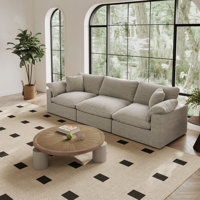 Cloud Couch Oversized Modular Sectional Sofa, Comfy Down Filled Wide & Deep Seat Couches For Living Room, Upholstered Sectionals Sleeper Sofa, Detacha by Latitude Run