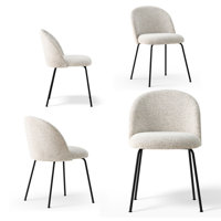 19.5"Seat Height Upholstered Fabric Dining Side Chair by Corrigan Studio