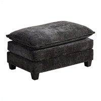 Cloud Sofa Ottoman Only, For Living Room Bedroom And Apartment, Comfy Double Layer Upholstered Seat Cushion, Breathable Chenille Fabric by Latitude Run