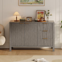 46.5" Fluted Sideboard Buffet Cabinet by Ebern Designs