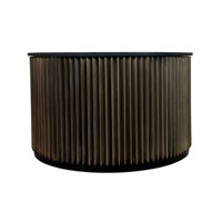 Harmony Groove Coffee Table - Black Honed by Latitude Run