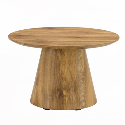 Round Wood Coffee Table by Millwood Pines