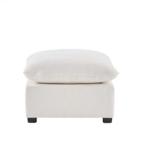 Ottoman Module For Modular Sectional Sofa,Wide Seat,Chenille by Ebern Designs