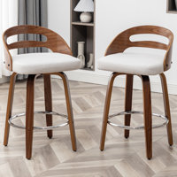 Modern Upholstered Swivel Counter & Bar Stool by George Oliver