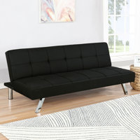 Upholstered Tufted Convertible Sofa Bed