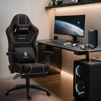 Ergonomic Gaming Chair - Massage Lumbar Support, Pocket Spring Cushion, Reclining Office Chair for Adults by Inbox Zero