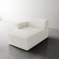 Berlare Upholstered Corduroy Modular Singler Chaise Lounge – Fully Compressed, No Assembly Required by Mercer41