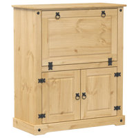 Wine Cabinet "Corona" 38.2X17.7X44.9" Solid Wood Pine