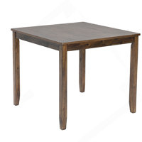 Wooden Dining Square Table, Kitchen Table for Small Space, 4 Person Dining Table by Winston Porter