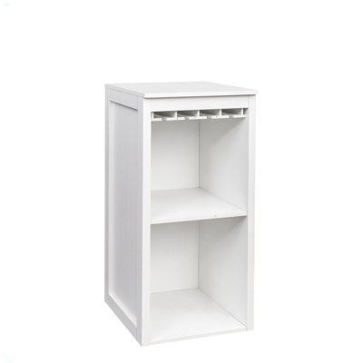 Modular Wine Bar Cabinet With Storage Shelves With Hutch For Dining Room