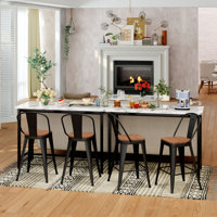 High Back Metal Counter And Bar Stools by Trent Austin Design