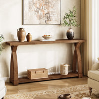 63” Solid Wood Console Table by Millwood Pines