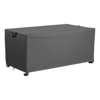 Outdoor Deck Box Dust Cover, 600D Oxford, Patio Furniture Cover, Rain, Dust, UV, Wind Snow, 52 in. x 26in. x 26 in. Gray by Arlmont & Co.