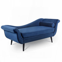 Chaise Lounge with Scroll Arms by George Oliver