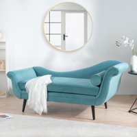 Chaise Lounge with Scroll Arms by George Oliver