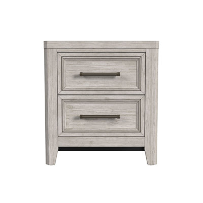 Jemma 2-Drawer Solid Wood Nightstand by Birch Lane