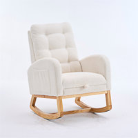 Accent Rocking Chair Lounge Chair With Footrest