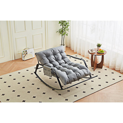 Upholstered Rocking Chair Accent Chair by Ebern Designs
