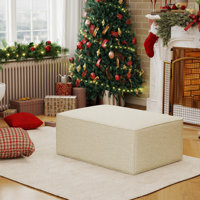 Comfy Cloud 38" Velvet Sofa Ottoman by Latitude Run