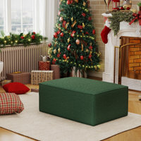 Comfy Cloud 38" Velvet Sofa Ottoman by Latitude Run