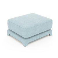 Chenille Ottoman For Living Room – Perfect Footrest, Spare Seat & Decorative Accent by Latitude Run